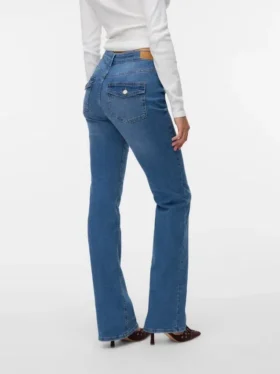 Jeans Vmflash taille mi-haute à coupe évasée