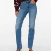 Jeans Vmflash à taille mi-haute et coupe droite