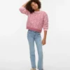 Jeans Vmflash taille mi-haute et coupe évasée