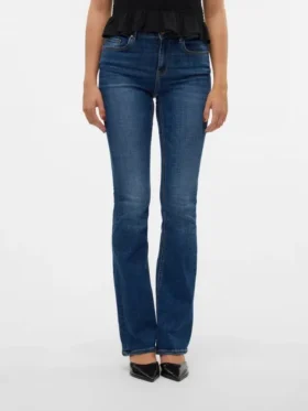 Jeans Vmflash à taille mi-haute et coupe évasée