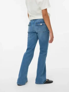 Jeans Vmflash taille mi-haute et coupe évasée