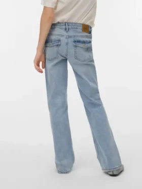 Jeans Vmflash taille mi-haute et coupe évasée