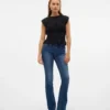 Jeans Vmflash à taille mi-haute et coupe évasée