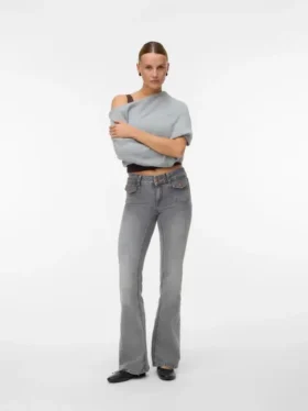 Jeans Vmjean taille basse, coupe évasée