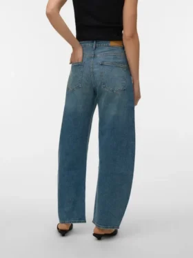 Jeans Vmjuno à taille mi-haute et coupe « barrel »