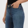 Jeans Vmlux taille mi-haute et coupe slim