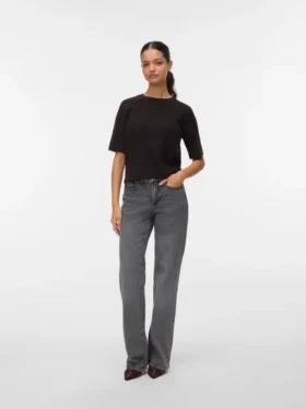 Jeans Vmmelisa à taille mi-haute et coupe large