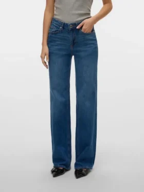 Jeans Vmmelisa à taille mi-haute et coupe large