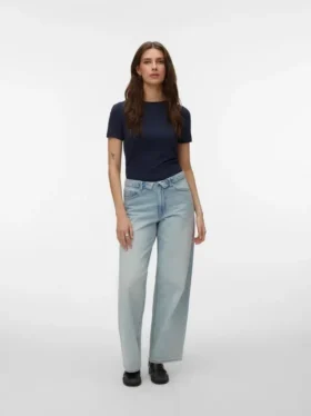 Jeans Vmmilou à taille mi-haute et coupe large