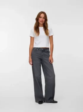 Jeans Vmmira taille mi-haute et coupe large