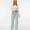 Jeans Vmrancy à taille mi-haute et coupe large