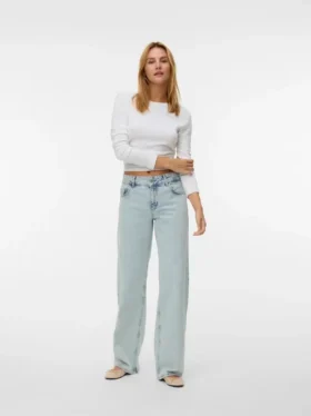 Jeans Vmrancy à taille mi-haute et coupe large