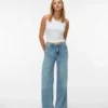 Jeans Vmremy à taille mi-haute et coupe droite