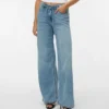 Jeans Vmremy à taille mi-haute et coupe droite