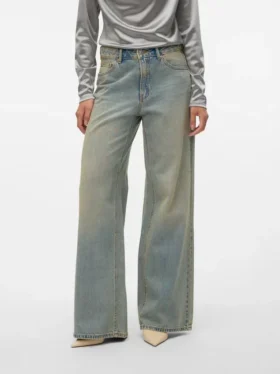Jeans Vmremy à taille mi-haute et coupe large