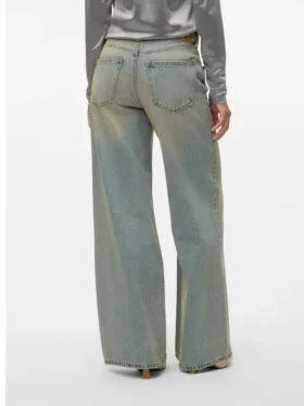 Jeans Vmremy à taille mi-haute et coupe large