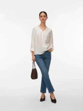 Jeans Vmrosie taille mi-haute et coupe slim