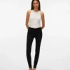 Jeans Vmseven taille mi-haute, coupe slim