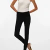 Jeans Vmseven taille mi-haute, coupe slim
