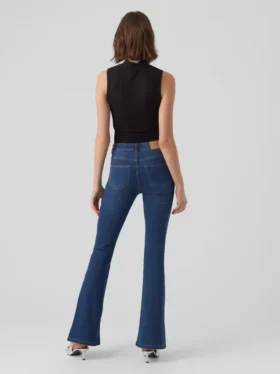 Jeans Vmsiga taille haute à coupe évasée