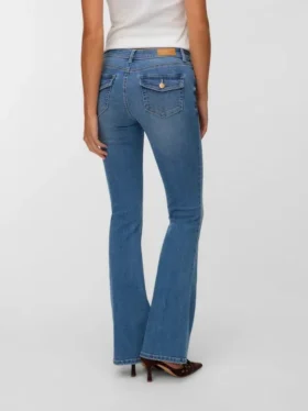 Jeans Vmsigi taille basse à coupe évasée