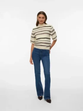 Jeans Vmtanna taille haute à coupe évasée