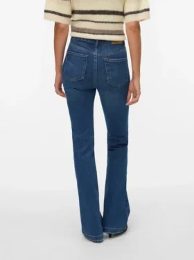 Jeans Vmtanna taille haute à coupe évasée