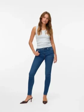 Jeans VMTanya taille mi-haute, coupe skinny
