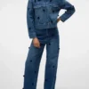 Jeans Vmtaylor à taille mi-haute et coupe ample