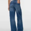 Jeans Vmtaylor à taille mi-haute et coupe large