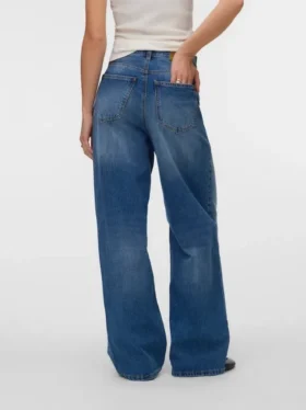 Jeans Vmtaylor à taille mi-haute et coupe large