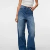 Jeans Vmtaylor à taille mi-haute et coupe large