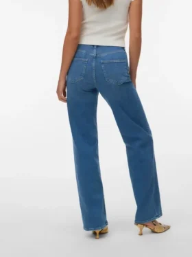 Jeans Vmtessa-Stretch à taille haute et coupe large