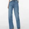 Jeans Vmtessa-Stretch à taille haute et coupe large