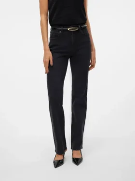 Jeans Vmtessa taille haute coupe droite