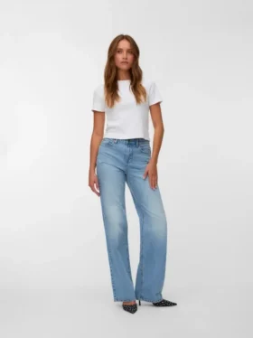 Jeans Vmtessa taille haute, coupe droite