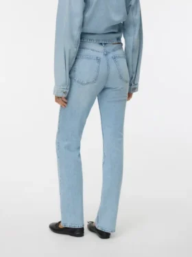 Jeans Vmtessa taille haute coupe droite