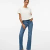 Jeans Vmtessa taille haute coupe droite