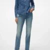 Jeans Vmtessa taille haute coupe droite