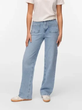 Jeans Vmtessa à taille haute et coupe large