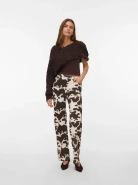 Jeans Vmtessa à taille haute et coupe large