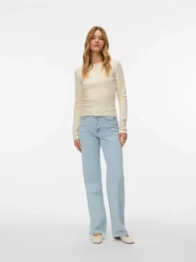 Jeans Vmtessa à taille haute et coupe large
