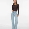 Jeans Vmtessa à taille haute et coupe large