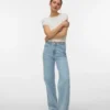 Jeans Vmtessa à taille haute et coupe large