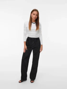 Jeans Vmtessa à taille haute et coupe large