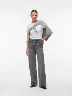 Jeans Vmtessa à taille haute et coupe large