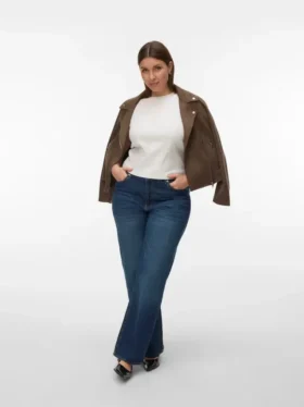 Jeans Vmtessa à taille haute et coupe large