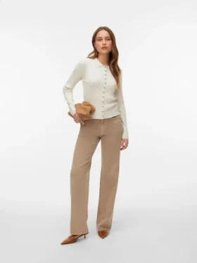 Jeans Vmtessa à taille haute et coupe large