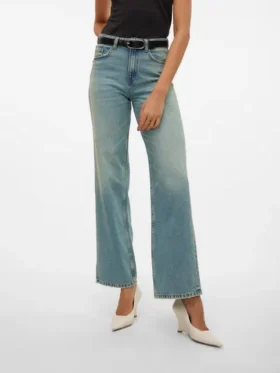 Jeans Vmtessa à taille haute et coupe large