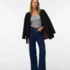 Jeans Vmtessa à taille haute et coupe large